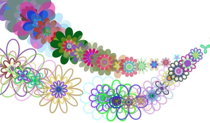 flower - рисовалка детям онлайн