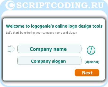 делаем собственный логотип для сайта - logogenie