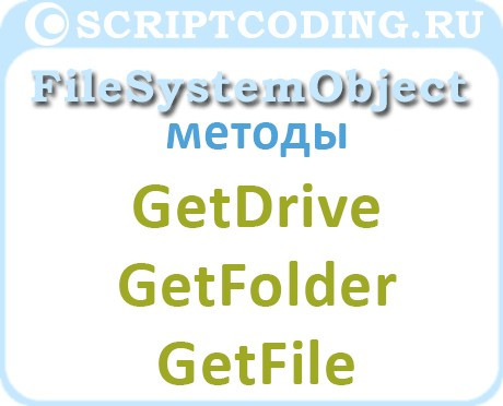 Объект FileSystemObject метод GetDrive, GetFolder и GetFile