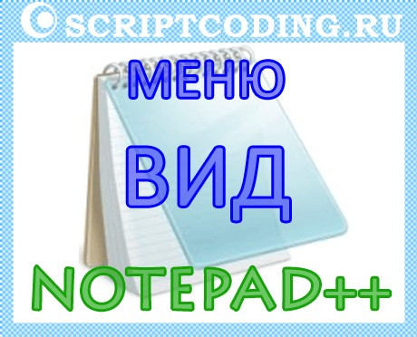 Редактор Notepad++ — Меню Вид